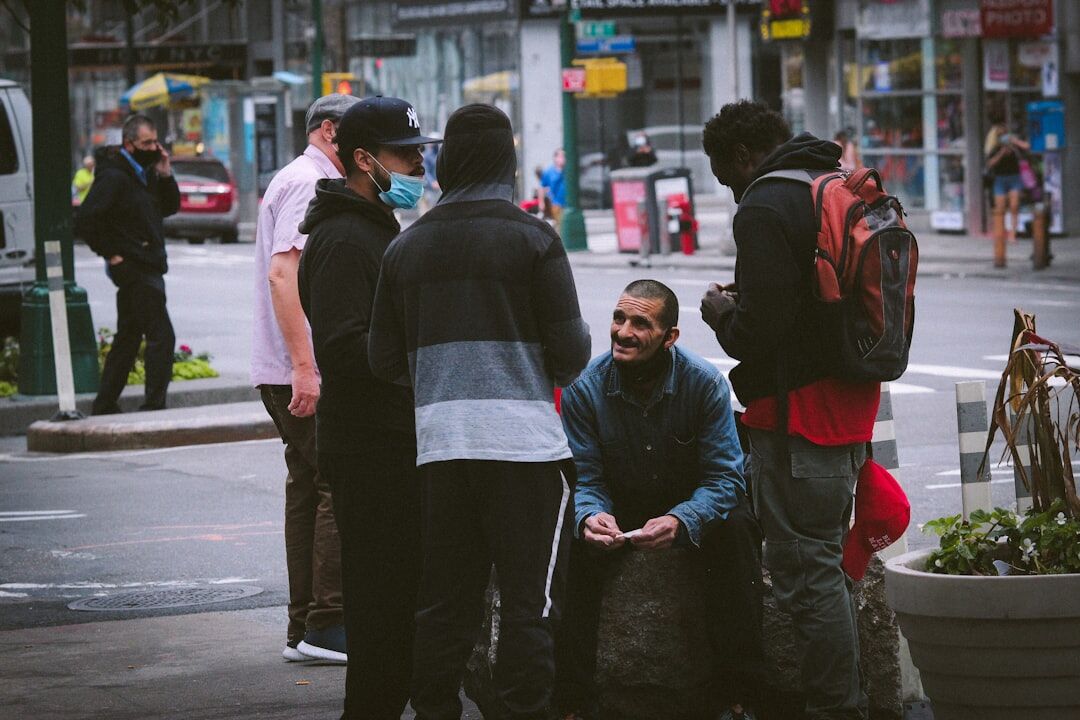 diverse group of citizens discussing