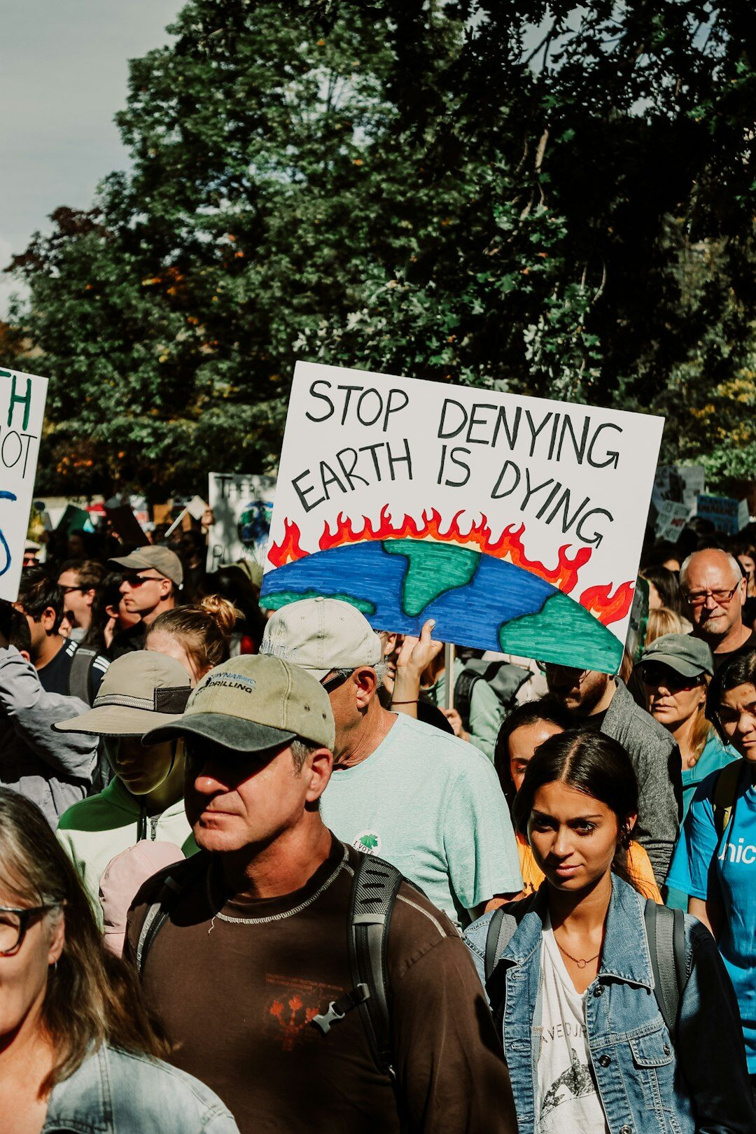 people at environmental protest